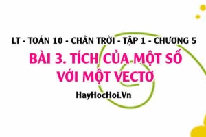 Tích của một số với một Vectơ, điều kiện 2 vectơ cùng phương? Toán 10 chân trời tập 1 chương 5 bai 3
